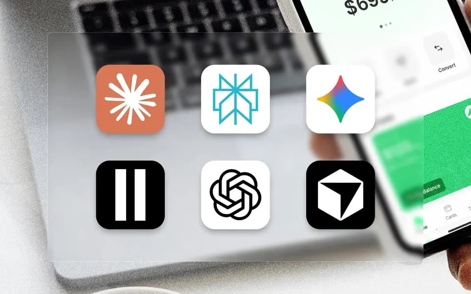 Logos of eligible AI subscription services