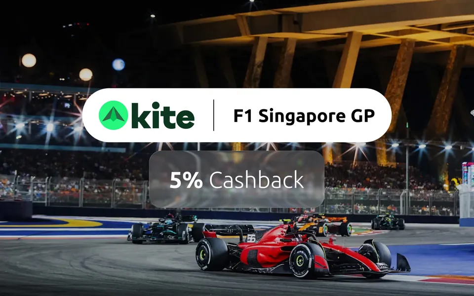 Kite × F1 Singapore GP, 5% cashback