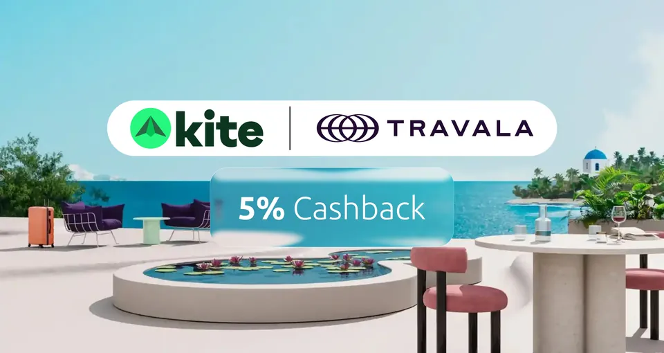 Kite × Travala, 5% cashback