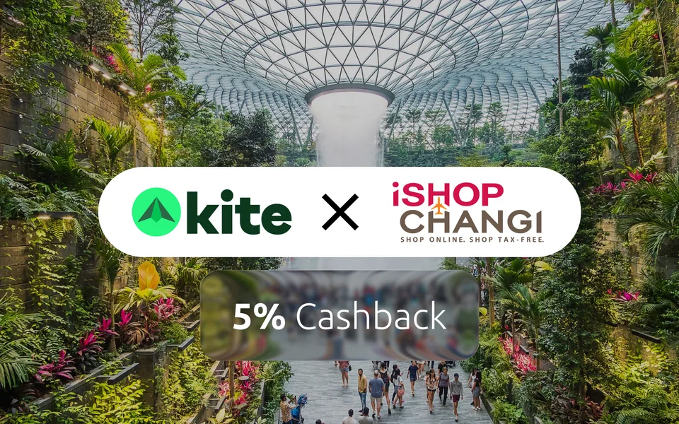 Kite × iShop Changi, 5% cashback