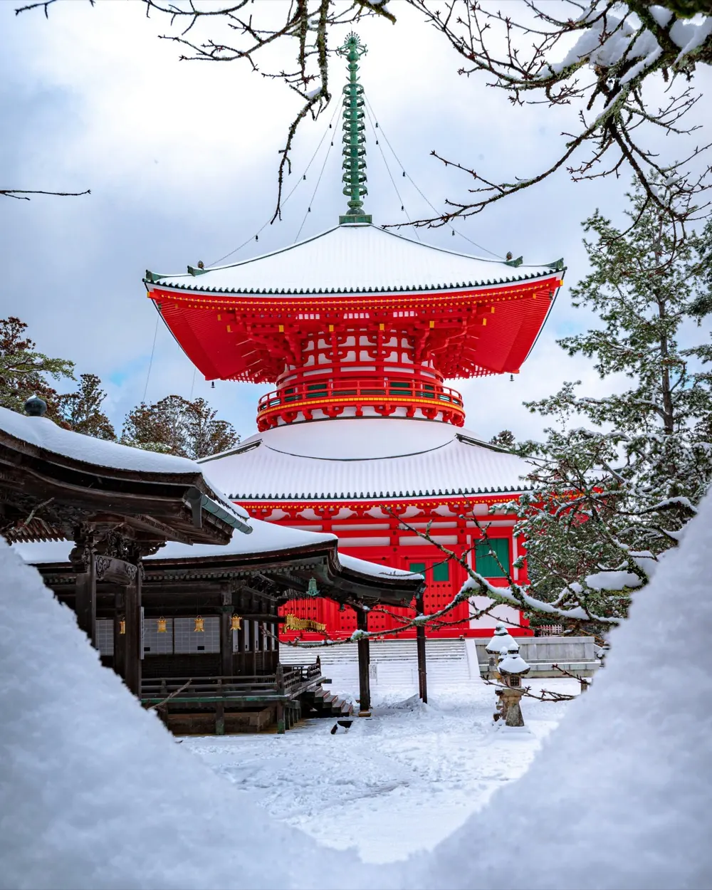 Snow season in Japan